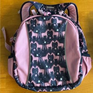 Kids Pink Horse Garnet Hill Backpack with matching Lunchbox